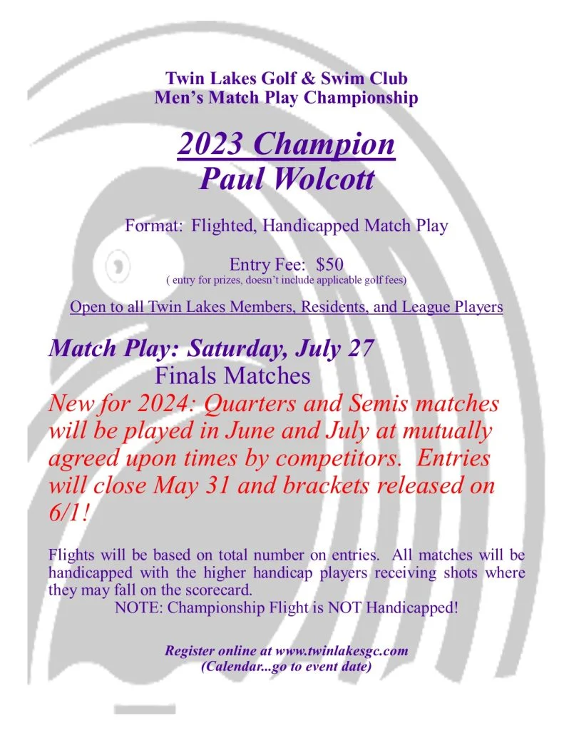 Match Play Championship Finals - July 27